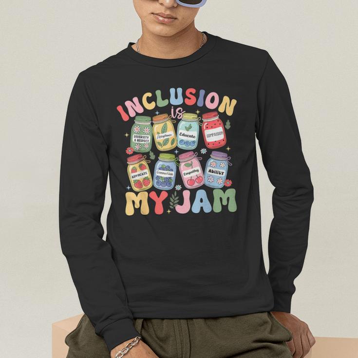 Inclusion Is My Jam SPED Teacher Special Education Life Men's Long Sleeve T-Shirt, funny gift Inclusion Is My Jam SPED Teacher Special Education Life Men's Long Sleeve T-Shirt, funny gift