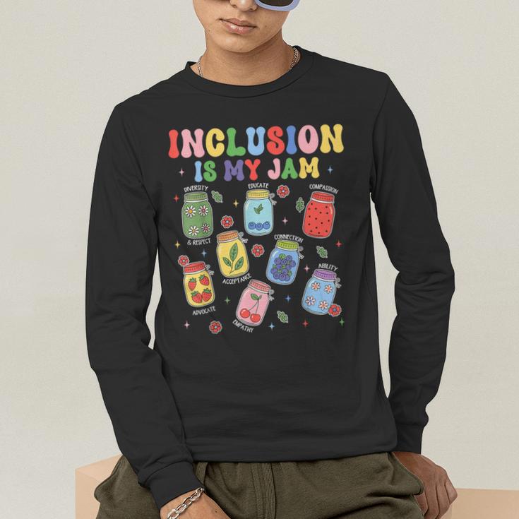 Inclusion Is My Jam SPED Teacher Special Education Life Men's Long Sleeve T-Shirt, funny gift Inclusion Is My Jam SPED Teacher Special Education Life Men's Long Sleeve T-Shirt, funny gift