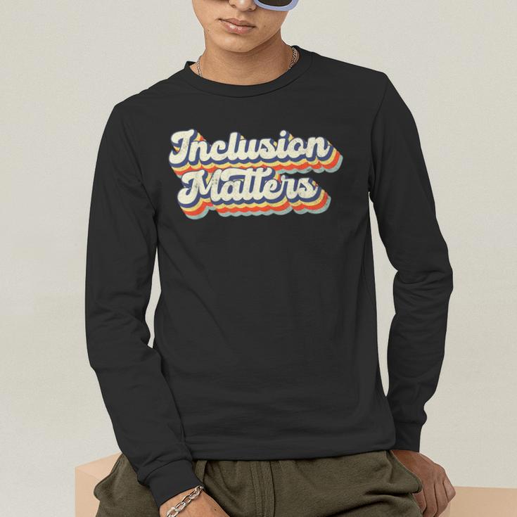 Inclusion Matters Special Education Sped Teacher Vintage Men's Long Sleeve T-Shirt, funny gift Inclusion Matters Special Education Sped Teacher Vintage Men's Long Sleeve T-Shirt, funny gift