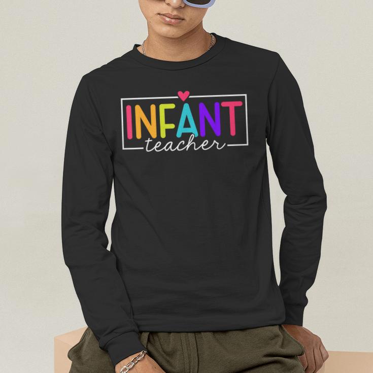 Infant Teacher Daycare Provider Childcare Teacher Men's Long Sleeve T-Shirt, funny gift