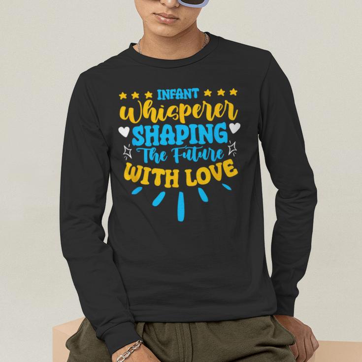 Infant Whisperer Daycare School Childcare Infant Teacher Men's Long Sleeve T-Shirt, funny gift Infant Whisperer Daycare School Childcare Infant Teacher Men's Long Sleeve T-Shirt, funny gift