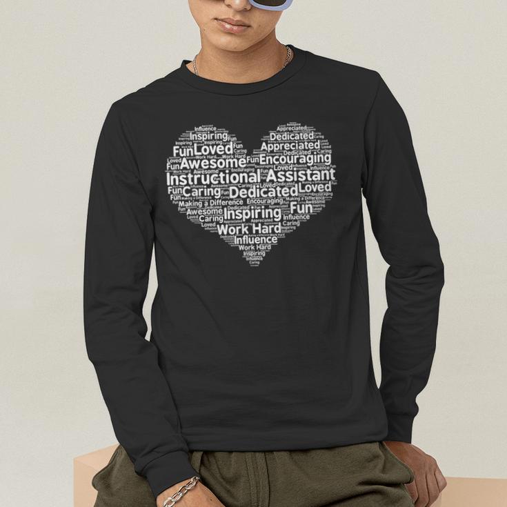Instructional Assistant Teacher Appreciation T Shirt Men's Long Sleeve T-Shirt, funny gift