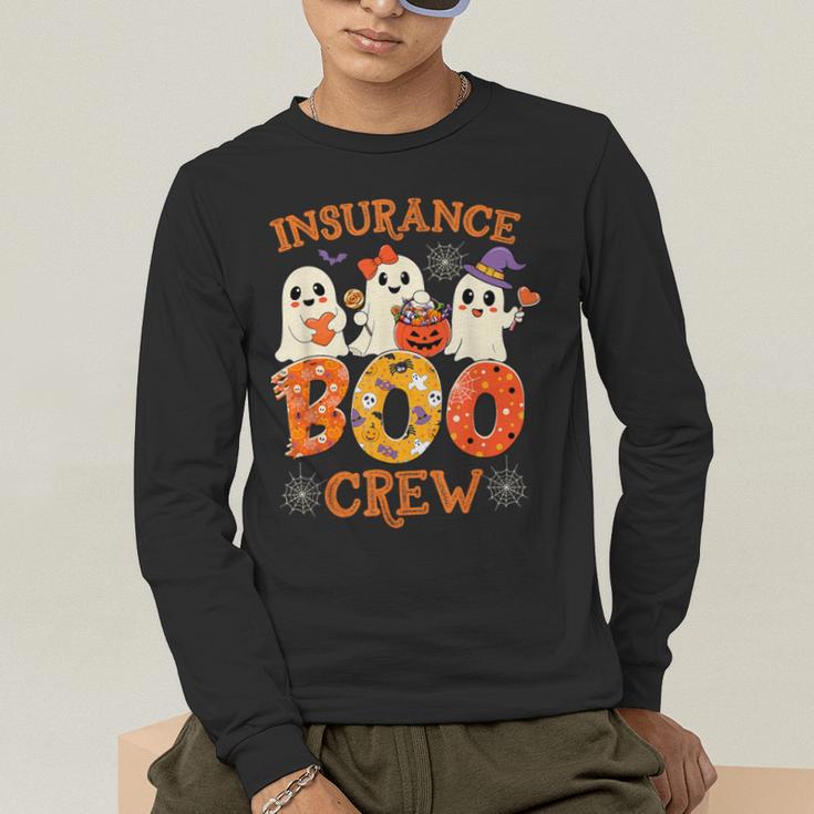 Insurance Boo Crew Halloween Spooky Costume Teacher Men's Long Sleeve T-Shirt, funny gift Insurance Boo Crew Halloween Spooky Costume Teacher Men's Long Sleeve T-Shirt, funny gift