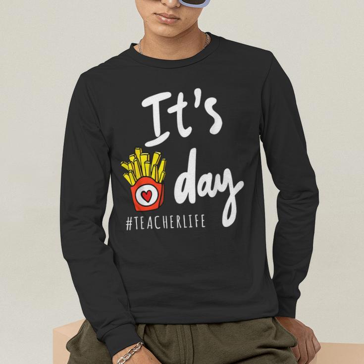 It's Fry Day Teacher Life Men's Long Sleeve T-Shirt, funny gift It's Fry Day Teacher Life Men's Long Sleeve T-Shirt, funny gift