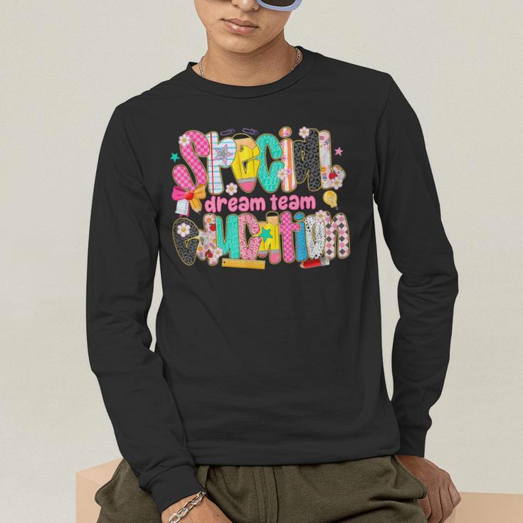 Kids Back To School Teachers Special Education Dream Team Men's Long Sleeve T-Shirt, funny gift