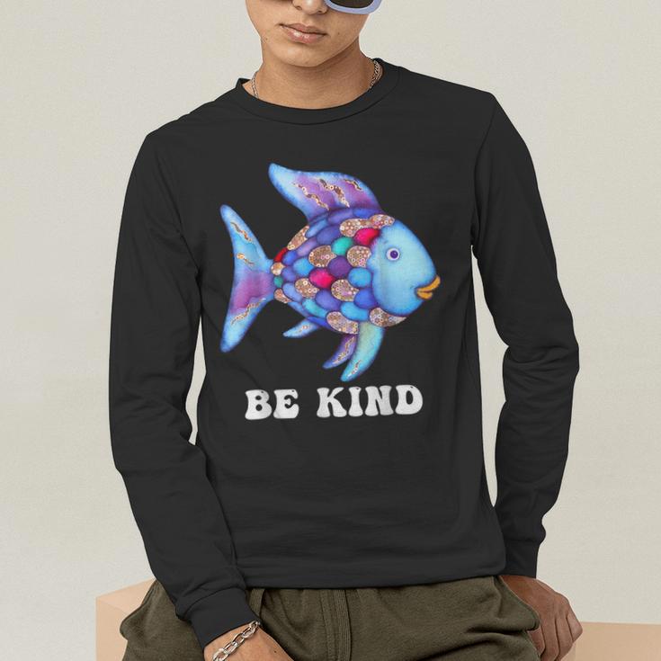 Be Kind Rainbow Fish Teacher Life Teaching Back To School Men's Long Sleeve T-Shirt, funny gift Be Kind Rainbow Fish Teacher Life Teaching Back To School Men's Long Sleeve T-Shirt, funny gift
