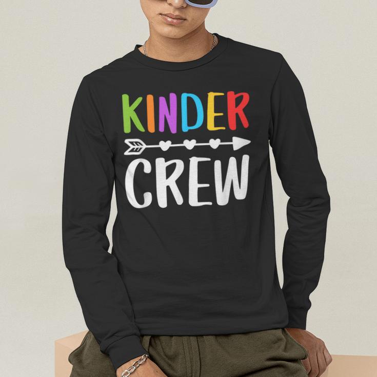Kinder Crew Shirt Kindergarten Boy Girl Student Teacher Men's Long Sleeve T-Shirt, funny gift Kinder Crew Shirt Kindergarten Boy Girl Student Teacher Men's Long Sleeve T-Shirt, funny gift