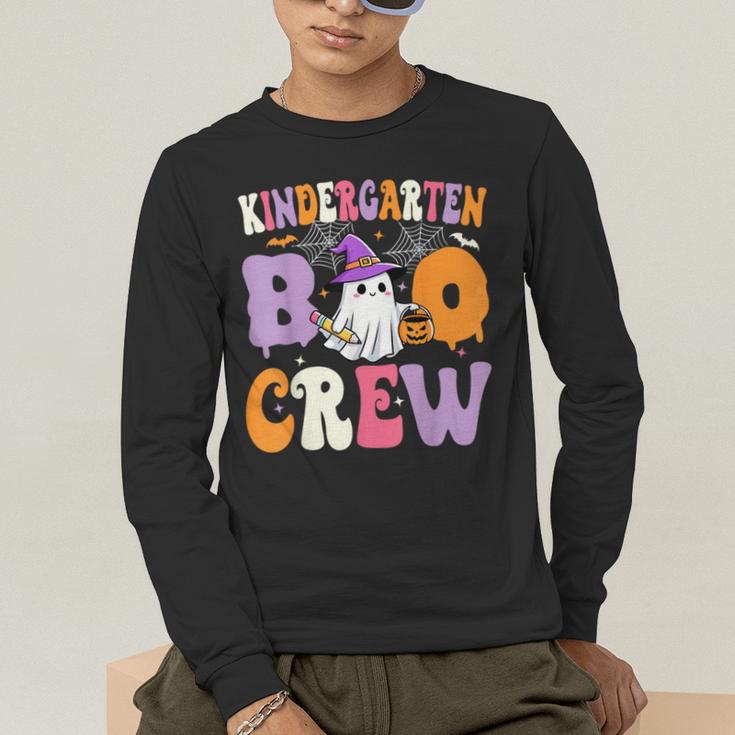Kindergarten Boo Crew Spooky Kindergarten Halloween Teacher Men's Long Sleeve T-Shirt, funny gift Kindergarten Boo Crew Spooky Kindergarten Halloween Teacher Men's Long Sleeve T-Shirt, funny gift