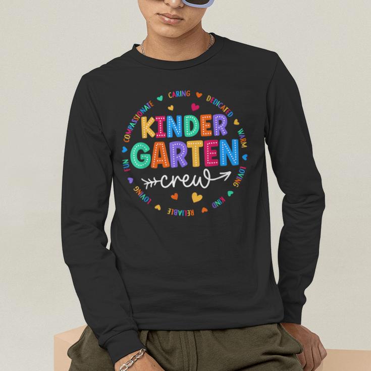 Kindergarten Crew Back To School Kindergarten Teacher Kids Men's Long Sleeve T-Shirt, funny gift Kindergarten Crew Back To School Kindergarten Teacher Kids Men's Long Sleeve T-Shirt, funny gift
