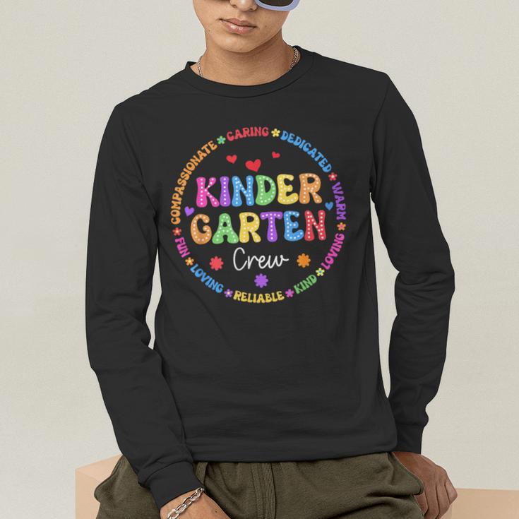 Kindergarten Crew Funy Back To School Teachers Kids Students Men's Long Sleeve T-Shirt, funny gift