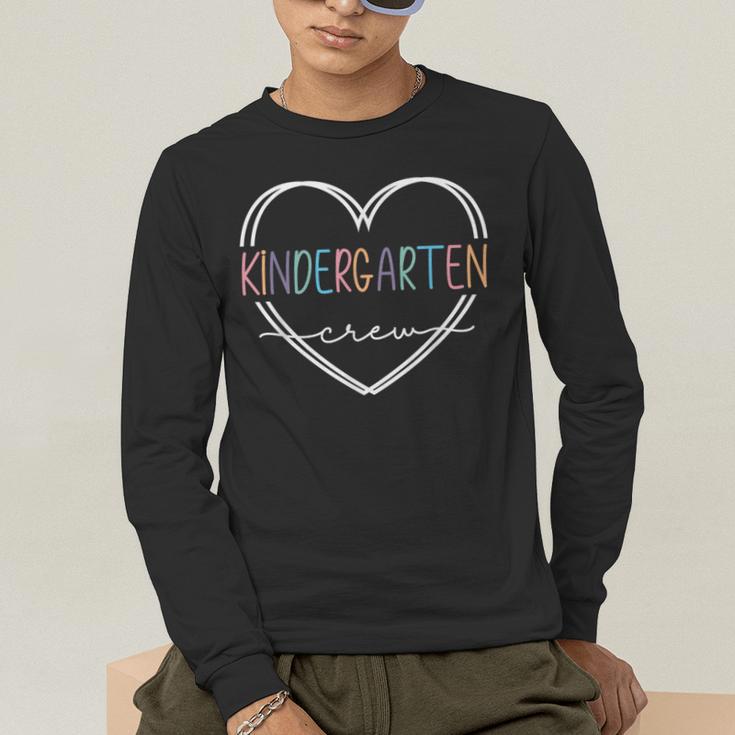 Kindergarten Crew Kinder Crew Teacher Squad Team Preschool Men's Long Sleeve T-Shirt, funny gift Kindergarten Crew Kinder Crew Teacher Squad Team Preschool Men's Long Sleeve T-Shirt, funny gift