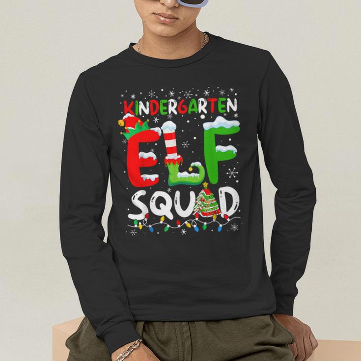 Kindergarten ELF Squad Christmas ELF Student Teacher Men Women Kids Men's Long Sleeve T-Shirt, funny gift