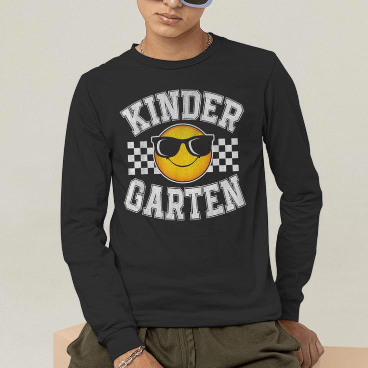 Kindergarten Teacher First Day Of Kinder Back To School Men's Long Sleeve T-Shirt, funny gift Kindergarten Teacher First Day Of Kinder Back To School Men's Long Sleeve T-Shirt, funny gift