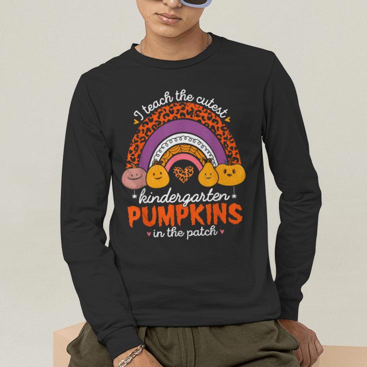 Kindergarten Teacher Pumpkin Patch Cute Men's Long Sleeve T-Shirt, funny gift Kindergarten Teacher Pumpkin Patch Cute Men's Long Sleeve T-Shirt, funny gift