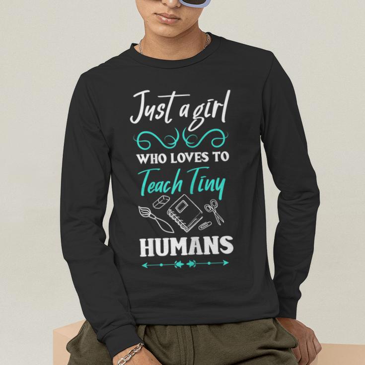 Kindergarten Teacher Shirt Humor Preschool Teacher Men's Long Sleeve T-Shirt, funny gift
