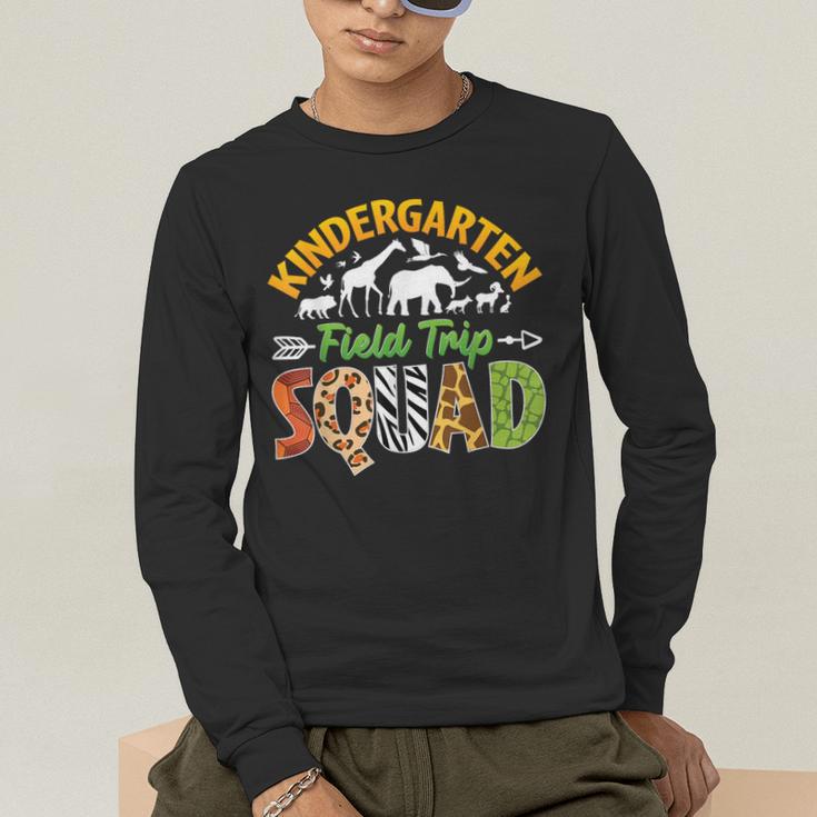 Kindergarten Zoo Field Trip Squad Matching Teacher Students Men's Long Sleeve T-Shirt, funny gift Kindergarten Zoo Field Trip Squad Matching Teacher Students Men's Long Sleeve T-Shirt, funny gift