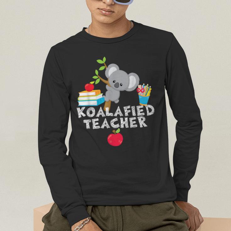 Koalafied Teacher Proud School Teacher Koala Cute T-Shirt Men's Long Sleeve T-Shirt, funny gift Koalafied Teacher Proud School Teacher Koala Cute T-Shirt Men's Long Sleeve T-Shirt, funny gift