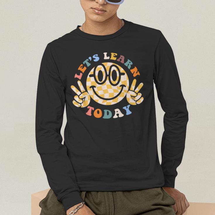 Let's Learn Today First Day Of School For Teacher Student Men's Long Sleeve T-Shirt, funny gift Let's Learn Today First Day Of School For Teacher Student Men's Long Sleeve T-Shirt, funny gift