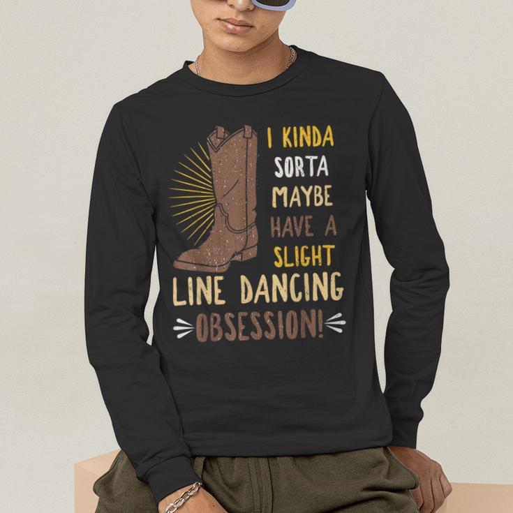 Line Dancing Choreographed Group Dancer Dance Teacher Men's Long Sleeve T-Shirt, funny gift Line Dancing Choreographed Group Dancer Dance Teacher Men's Long Sleeve T-Shirt, funny gift