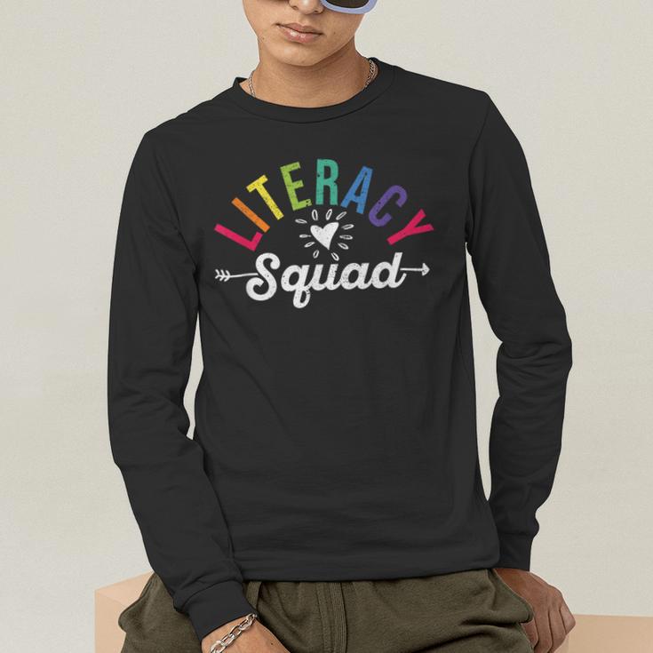 Literacy Squad Reading Teacher Interventionist Specialist Men's Long Sleeve T-Shirt, funny gift Literacy Squad Reading Teacher Interventionist Specialist Men's Long Sleeve T-Shirt, funny gift
