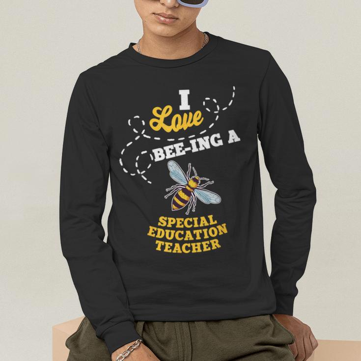 I Love Bee-Ing A Special Education Teacher Honey Bee Job For Men Women Men's Long Sleeve T-Shirt, funny gift I Love Bee-Ing A Special Education Teacher Honey Bee Job For Men Women Men's Long Sleeve T-Shirt, funny gift