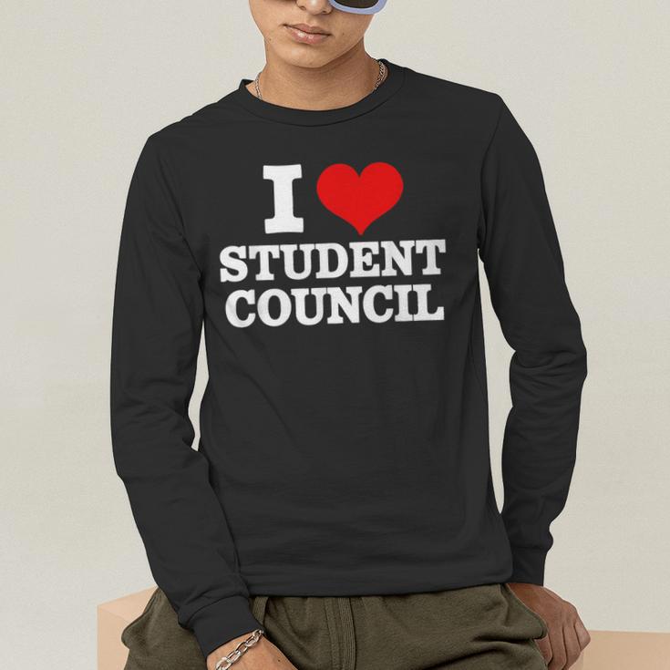 I Love Student Council Student Teacher Men's Long Sleeve T-Shirt, funny gift I Love Student Council Student Teacher Men's Long Sleeve T-Shirt, funny gift