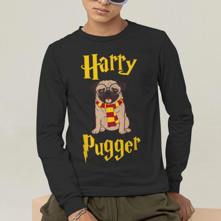 Lovely Harry Pugger Pug Men's Long Sleeve T-Shirt, funny gift