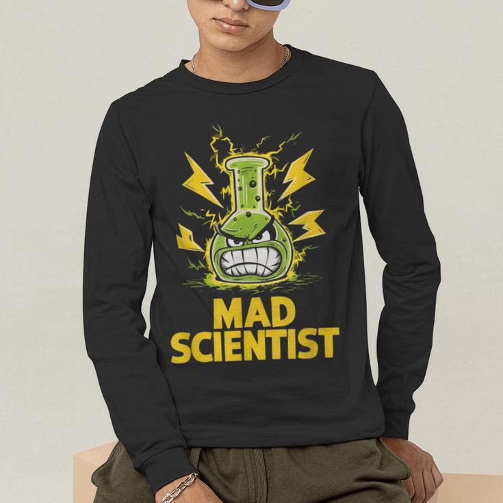 Mad Scientist Kids Youth Adult Science Teacher Chemistry Men's Long Sleeve T-Shirt, funny gift
