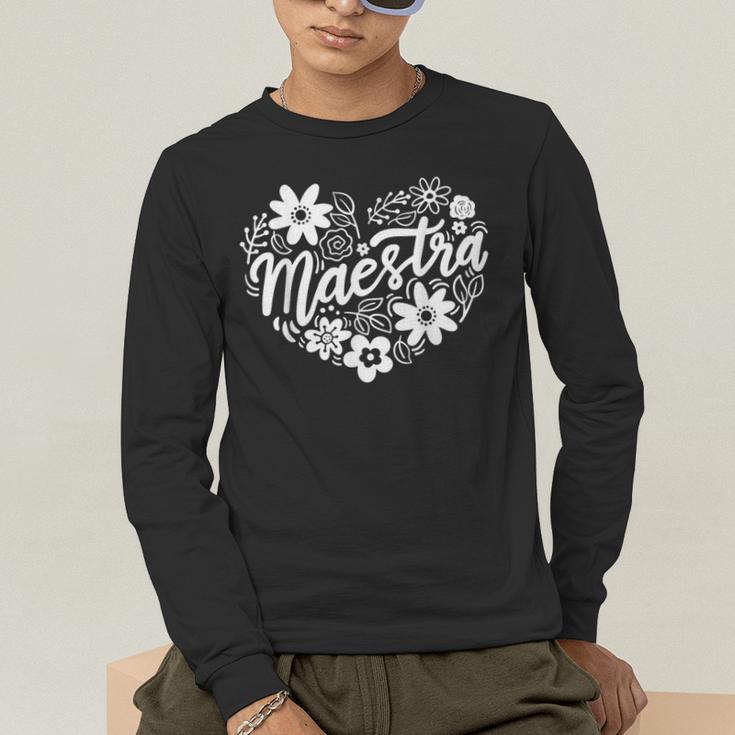 Maestra Spanish Teacher Men's Long Sleeve T-Shirt, funny gift Maestra Spanish Teacher Men's Long Sleeve T-Shirt, funny gift