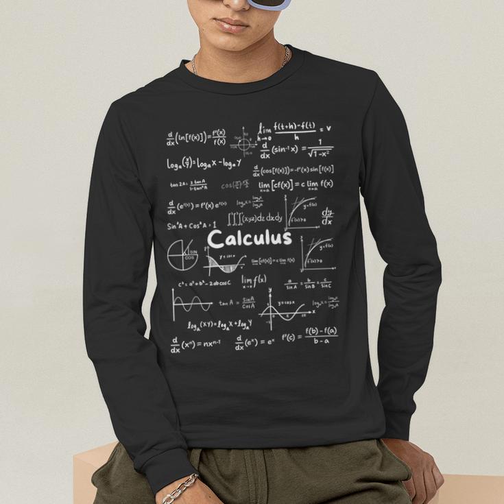 Mastering Essential Calculus Formulas Math Genius Teacher Men's Long Sleeve T-Shirt, funny gift Mastering Essential Calculus Formulas Math Genius Teacher Men's Long Sleeve T-Shirt, funny gift