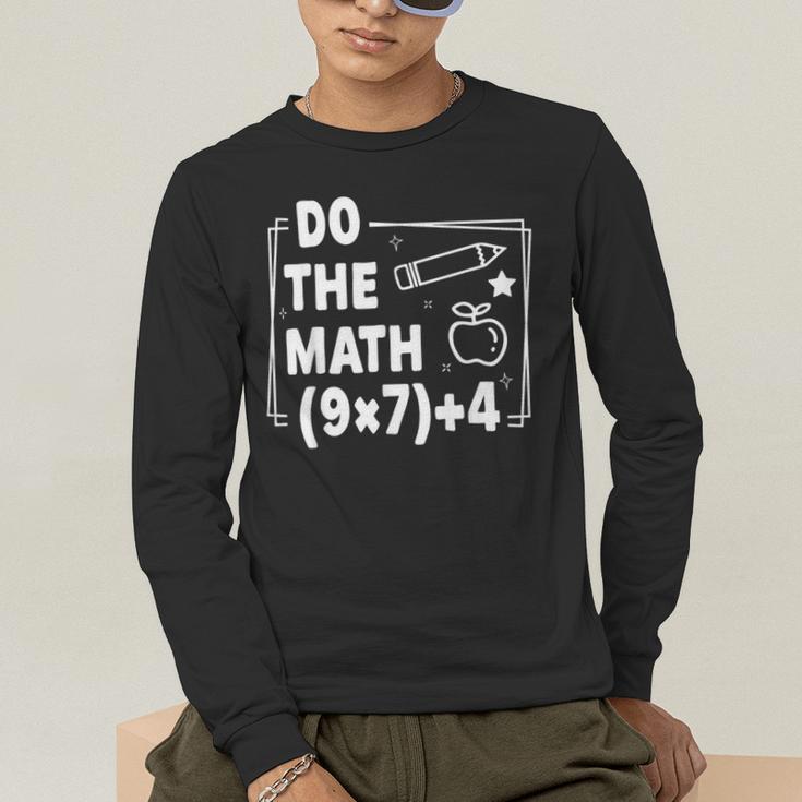 Do The Math 67 Meme PEMDAS Elementary Teacher Joke Men's Long Sleeve T-Shirt, funny gift Do The Math 67 Meme PEMDAS Elementary Teacher Joke Men's Long Sleeve T-Shirt, funny gift