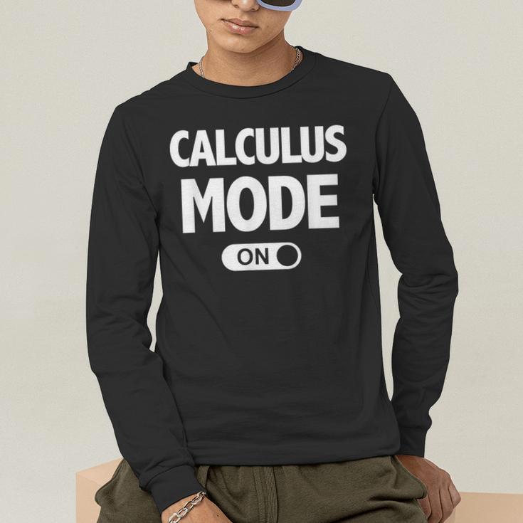 Math Calculus Mode On Teacher T-Shirt Men's Long Sleeve T-Shirt, funny gift