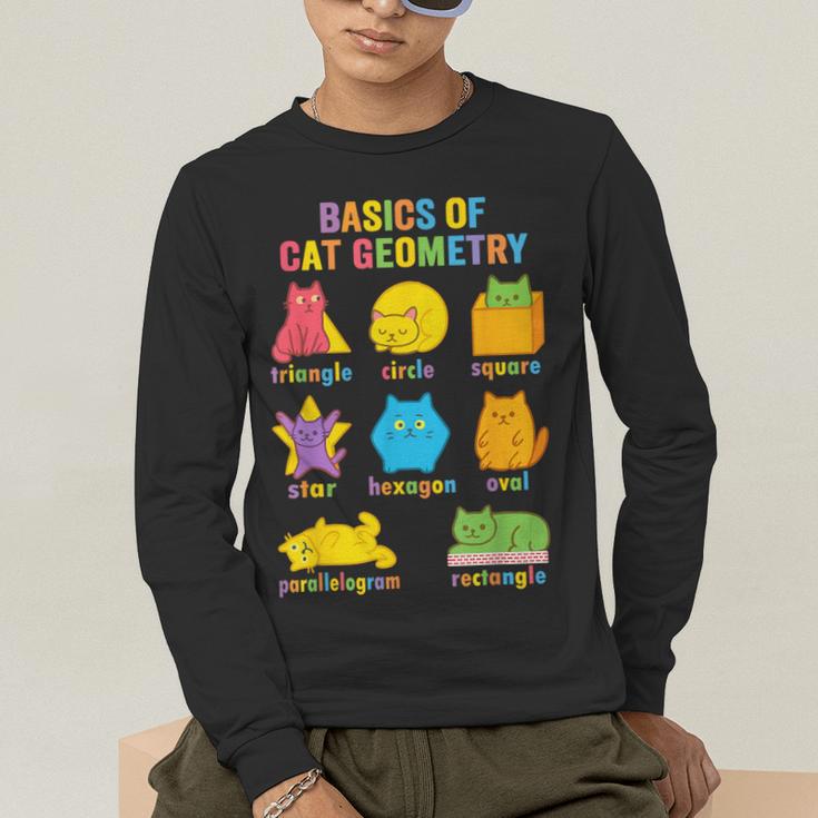 Math Cat Geometry Back To School Mathematics Teacher Men's Long Sleeve T-Shirt, funny gift Math Cat Geometry Back To School Mathematics Teacher Men's Long Sleeve T-Shirt, funny gift