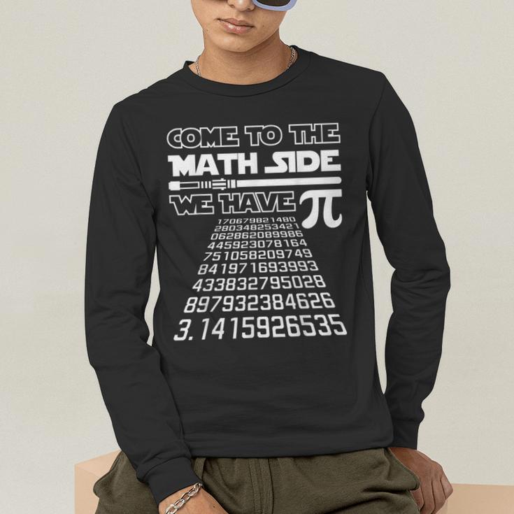 Come To The Math Side We Have Pie Shirt Pi Day Teacher Men's Long Sleeve T-Shirt, funny gift Come To The Math Side We Have Pie Shirt Pi Day Teacher Men's Long Sleeve T-Shirt, funny gift