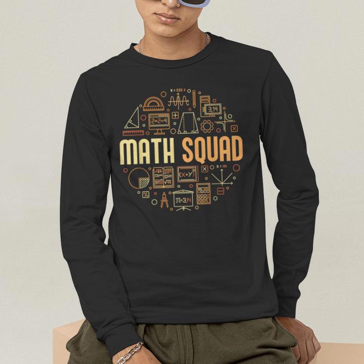 Math Squad For Teacher Or Student Mathematics Men Women Kids Men's Long Sleeve T-Shirt, funny gift Math Squad For Teacher Or Student Mathematics Men Women Kids Men's Long Sleeve T-Shirt, funny gift