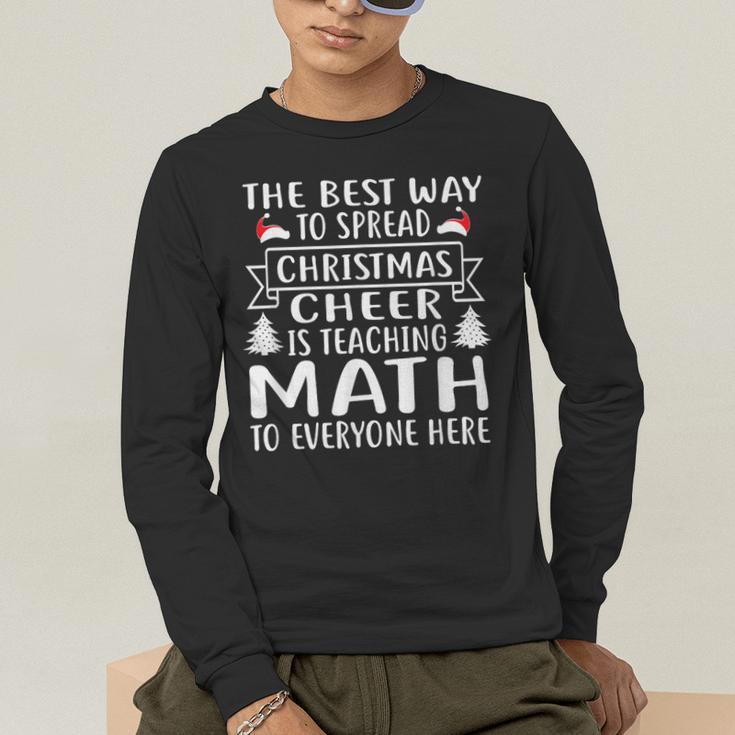 Math Teacher Christmas Mathematics Teacher Men's Long Sleeve T-Shirt, funny gift