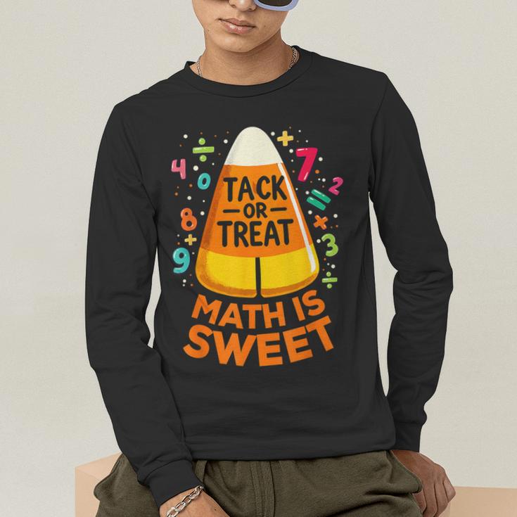 Math Teacher Halloween Costume Trick Or Treat Math Sweet Men's Long Sleeve T-Shirt, funny gift Math Teacher Halloween Costume Trick Or Treat Math Sweet Men's Long Sleeve T-Shirt, funny gift