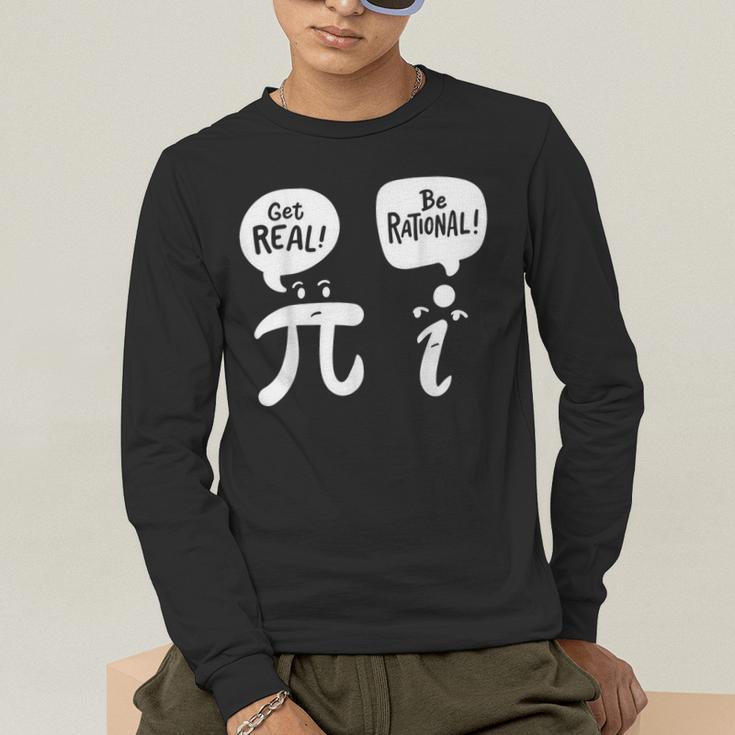 Math Teacher Math Student Be Real Get Rational Men's Long Sleeve T-Shirt, funny gift Math Teacher Math Student Be Real Get Rational Men's Long Sleeve T-Shirt, funny gift
