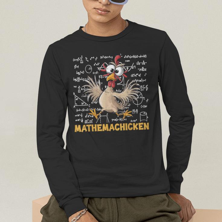Mathemachicken Chicken Math Teacher Back To School Men's Long Sleeve T-Shirt, funny gift Mathemachicken Chicken Math Teacher Back To School Men's Long Sleeve T-Shirt, funny gift