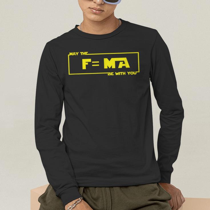 May The Fma Be With You Science Teacher Tshirts For Men Women Men's Long Sleeve T-Shirt, funny gift May The Fma Be With You Science Teacher Tshirts For Men Women Men's Long Sleeve T-Shirt, funny gift
