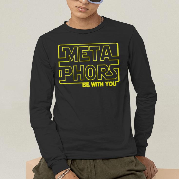 Metaphors Be With You English Teacher Shirts T-Shirt Men's Long Sleeve T-Shirt, funny gift Metaphors Be With You English Teacher Shirts T-Shirt Men's Long Sleeve T-Shirt, funny gift