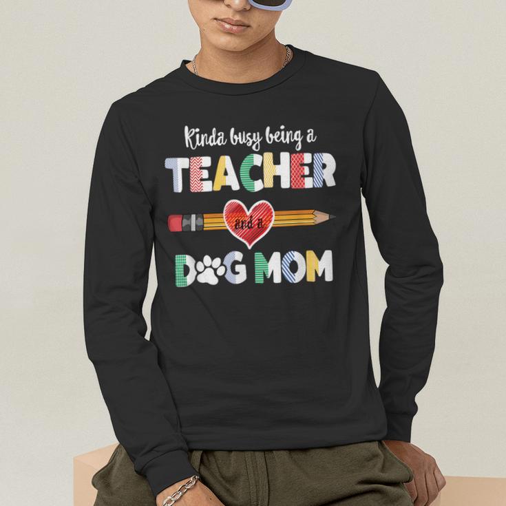 Mothers Day For Teacher Dog Lover Dog Mom Teacher Men's Long Sleeve T-Shirt, funny gift Mothers Day For Teacher Dog Lover Dog Mom Teacher Men's Long Sleeve T-Shirt, funny gift