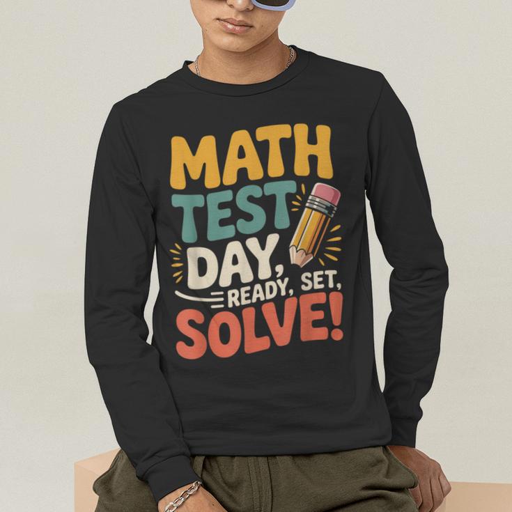 Motivational Math Test Day Shirt Testing Shirts For Teachers Men's Long Sleeve T-Shirt, funny gift Motivational Math Test Day Shirt Testing Shirts For Teachers Men's Long Sleeve T-Shirt, funny gift