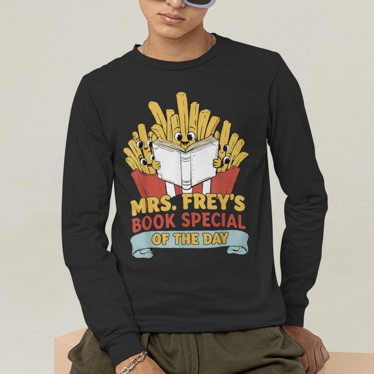 Mrs Frey Book Special Reading Elementary Teacher Men's Long Sleeve T-Shirt, funny gift Mrs Frey Book Special Reading Elementary Teacher Men's Long Sleeve T-Shirt, funny gift