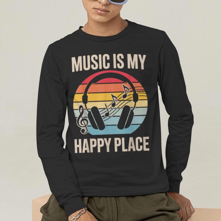 Music For Men Women Music Teacher Music Lover Men's Long Sleeve T-Shirt, funny gift