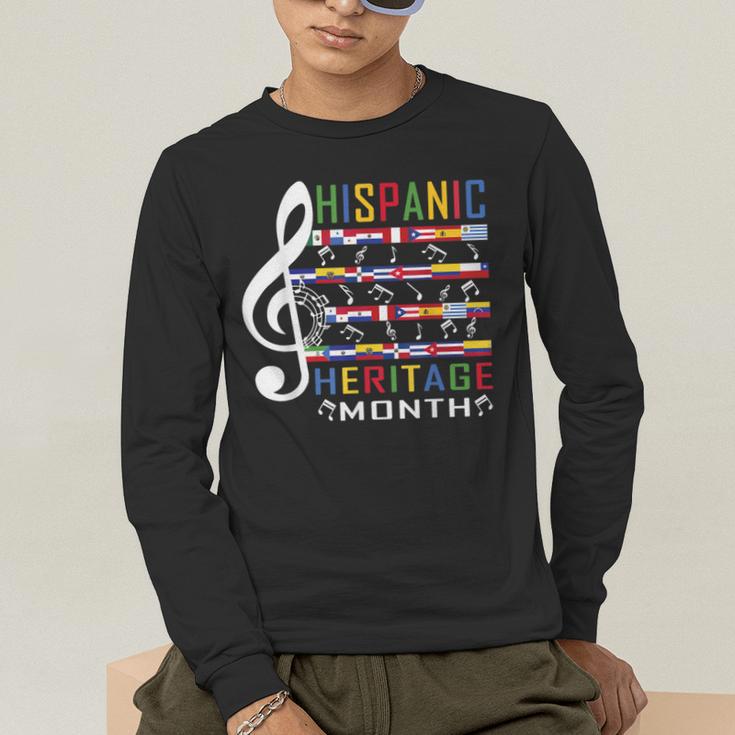 Music Teacher Kid National Hispanic Heritage Month Men's Long Sleeve T-Shirt, funny gift Music Teacher Kid National Hispanic Heritage Month Men's Long Sleeve T-Shirt, funny gift