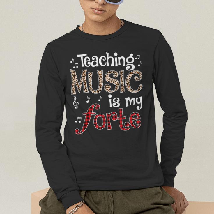 Music Teacher Teaching Music Is My Forte For Music Lovers Men's Long Sleeve T-Shirt, funny gift Music Teacher Teaching Music Is My Forte For Music Lovers Men's Long Sleeve T-Shirt, funny gift