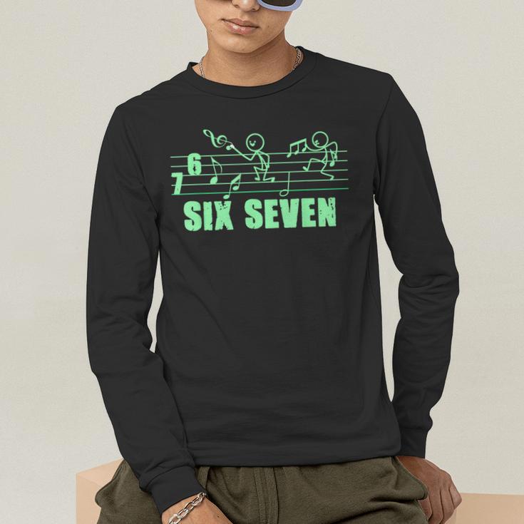Musical 67 Music Meme Slang Six Seven Music Teacher Men's Long Sleeve T-Shirt, funny gift Musical 67 Music Meme Slang Six Seven Music Teacher Men's Long Sleeve T-Shirt, funny gift
