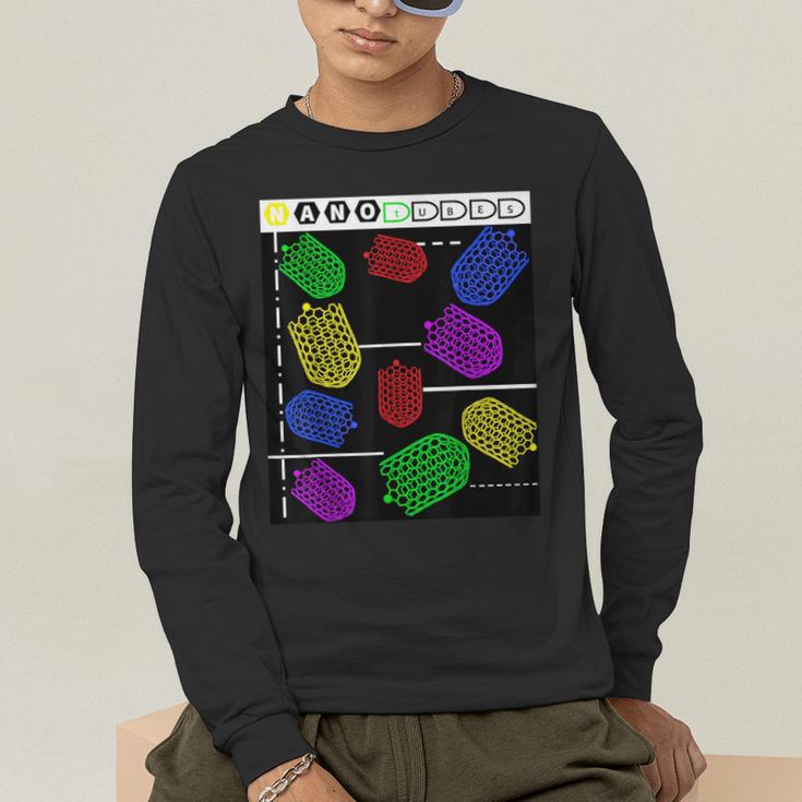 Nerdy Forms Nanotubes Chemistry Teacher Geek Men's Long Sleeve T-Shirt, funny gift
