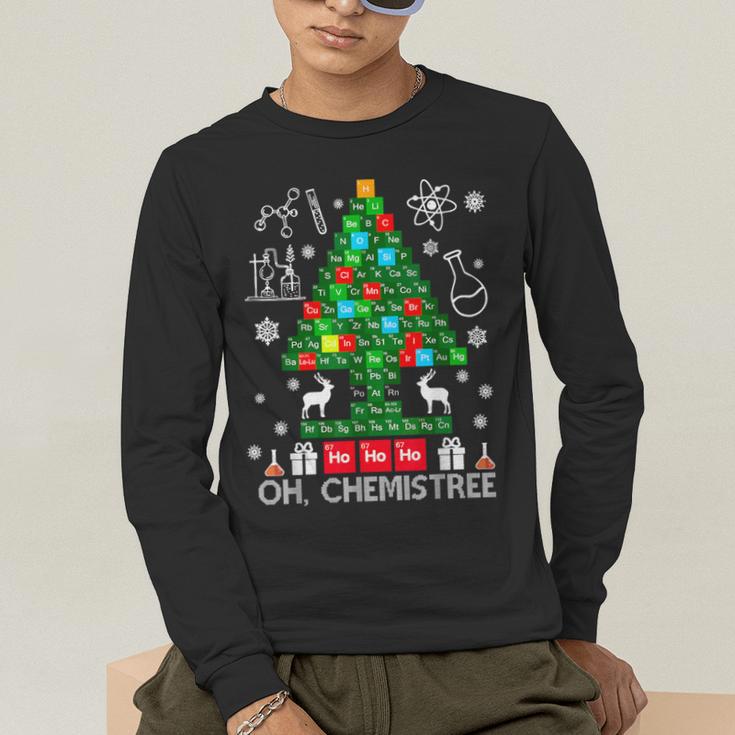 Oh Chemistree Scientist Chemical Christmas Xmas Teacher Men's Long Sleeve T-Shirt, funny gift Oh Chemistree Scientist Chemical Christmas Xmas Teacher Men's Long Sleeve T-Shirt, funny gift